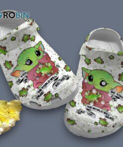 Puzzle Pieces Baby Yoda Autism Classic Crocs