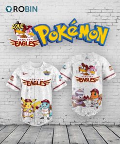 Rakuten Golden Eagles x Pokémon Go 2025 Limited Edition Baseball Baseball Jersey Shirt Style