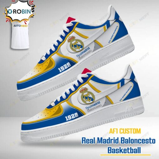 Real Madrid Baloncesto Air Force Sneaker Boots – Basketball Royalty Edition