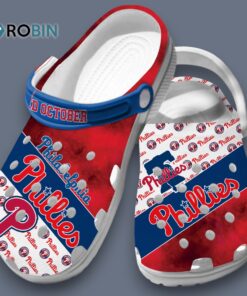Red October Philadelphia Phillies Baseball Team 3D Printed Crocs