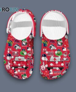 Red Sox MLB Baseball Team Red 3D Printed Crocs
