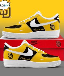 San Diego Padres Custom Name Air Force 1 Sneakers