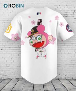 San Diego Padres Takashi Murakami x MLB World Tour Tokyo Series White Baseball Jersey Shirt Style San Diego Padres Takashi Murakami x MLB World Tour Tokyo Series White Baseball Jersey Shirt Style