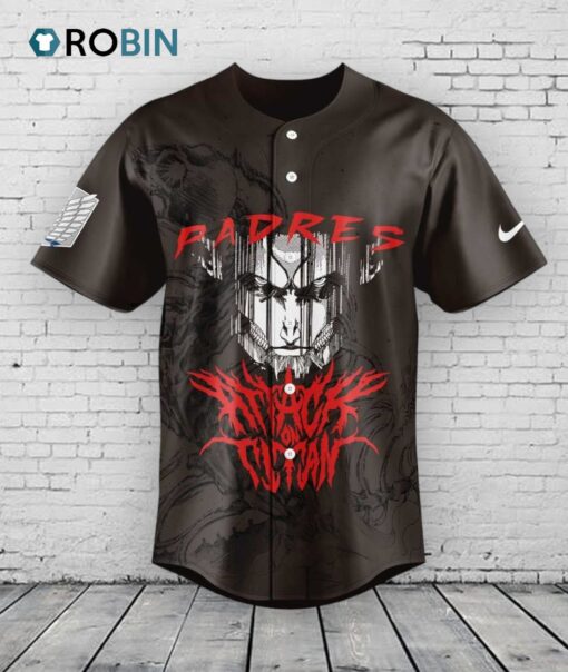 San Diego Padres x Attack on Titan Baseball Jersey Shirt Style