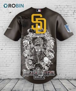 San Diego Padres x Attack on Titan Baseball Jersey Shirt Style San Diego Padres x Attack on Titan Baseball Jersey Shirt Style