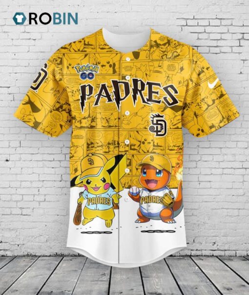 San Diego Padres x Pokémon GO Baseball Jersey Shirt Style