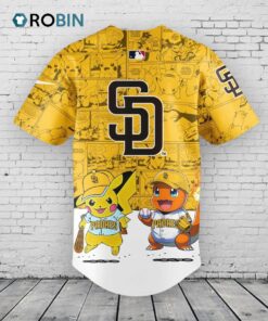 San Diego Padres x Pokémon GO Baseball Jersey Shirt Style San Diego Padres x Pokémon GO Baseball Jersey Shirt Style