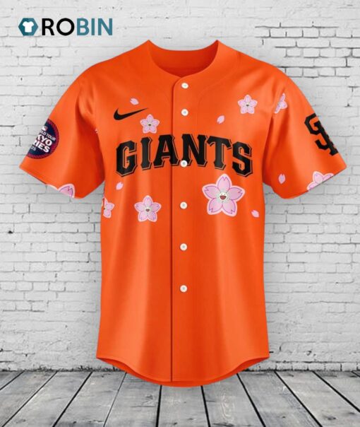 San Francisco Giants Takashi Murakami x MLB World Tour Tokyo Series V2 Baseball Jersey Shirt Style