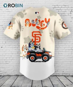 San Francisco Giants x Bluey and Bingo Baseball Jersey Shirt Style