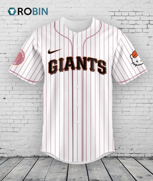 San Francisco Giants x Hello Kitty Night Game V2 Baseball Jersey Shirt Style