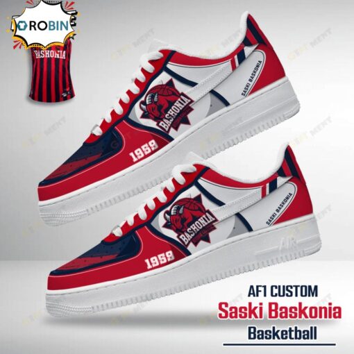 Saski Baskonia Air Force Sneaker Boots – Custom EuroLeague Sneakers