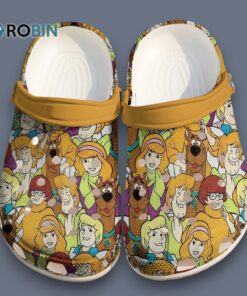 Scooby Doo And Friends Happy Time Brown Tone Classic Crocs