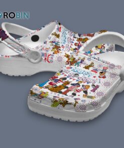Scooby Doo Tv Series Happy 4th Of July White Classic Crocs