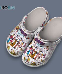 Scooby Doo Tv Series Happy 4th Of July White Classic Crocs