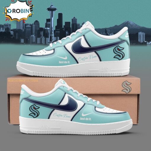 Seattle Kraken Custom Name For Fans Air Force Sneaker Shoes Limited Edition