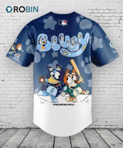 Seattle Mariners Bluey and Bingo Baseball Jersey Shirt Style