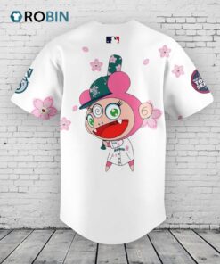 Seattle Mariners Takashi Murakami x MLB World Tour Tokyo Series White Baseball Jersey Shirt Style