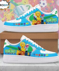 Sesame Street Autism Premium Air Force Sneaker Sesame Street Autism Premium Air Force Sneaker