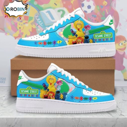 Sesame Street Autism Premium Air Force Sneaker
