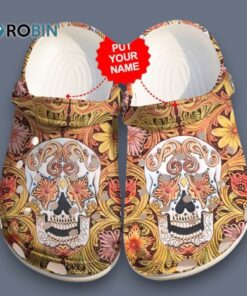 Skulls Floral clog Shoes Skull
