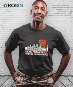Skyline Name San Francisco Giants Thank You For The Memories Shirt