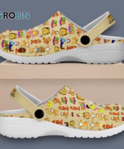 Sleepy Garfield Cartoon Classic Crocs
