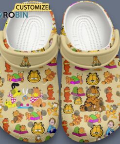 Sleepy Garfield Cartoon Classic Crocs