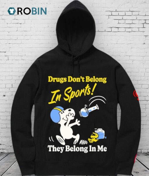 Snoopy And Woodstock Drugs Don’t Belong In Sports They Belong In My The Peanuts Shirt