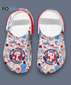 Soft & Comfortable Clogs Philadelphia Phillies MLB Baseball Slippers
