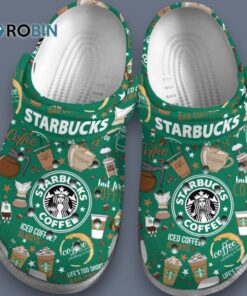 Soft & Durable Starbucks Coffee Green Clogs Shoes