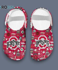 Soft & Lighweight Clogs Buckeyes Ohio State NCAA Red Clogs Soft & Lighweight Clogs Buckeyes Ohio State NCAA Red Clogs