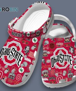 Soft & Lighweight Clogs Buckeyes Ohio State NCAA Red Clogs Soft & Lighweight Clogs Buckeyes Ohio State NCAA Red Clogs
