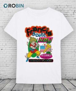 Son Goku Dragon Ball Francis Scott Key Live Pf Change Tysons Corner Virginia Brian Robert Jones American Flag Shirt