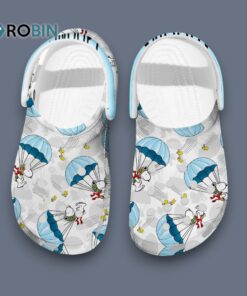 Sporty Snoopy Doing Parachute Cartoon Classic Crocs
