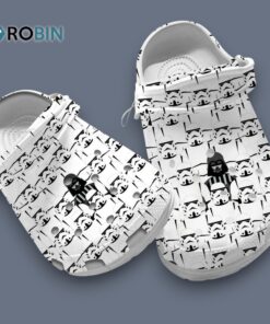 Star Wars Black And White Simple Attactive Design Classic Crocs