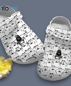 Star Wars Black And White Simple Attactive Design Classic Crocs
