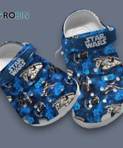 Star Wars Fighter Spaceship Blue Galaxy Classic Crocs