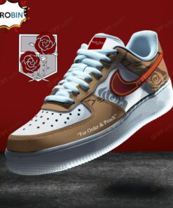 Station guards Attack On Titan x Air Force Sneaker Boots