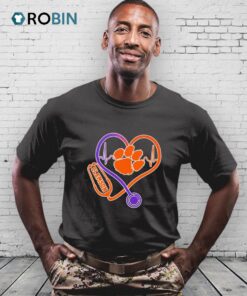 Stethoscope Heart Clemson Tigers Shirt