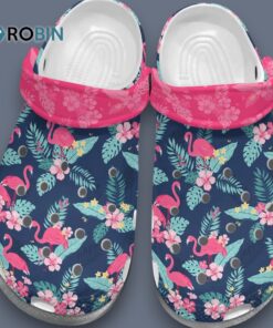 Stylish & Comfortable Flamingo Tropical Vibes Clogs Shoes
