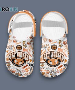 Stylish & Comfortable Get Hooked Texas Long Horns Clogs Shoes Stylish & Comfortable Get Hooked Texas Long Horns Clogs Shoes