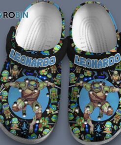 Teenage Mutant Ninja Turtles Movie Leonardo White Black Classic Crocs