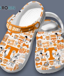 Tennessee Volunteers Go Big Orange White Clogs For Kids & Adults
