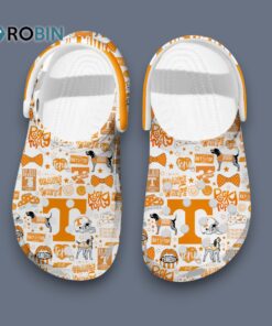 Tennessee Volunteers Go Big Orange White Clogs For Kids & Adults
