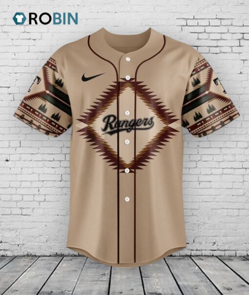 Texas Rangers Native American Heritage Baseball Jersey Shirt Style