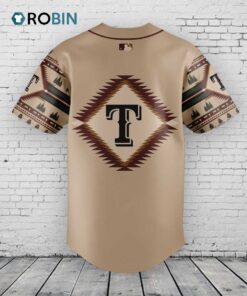 Texas Rangers Native American Heritage Baseball Jersey Shirt Style