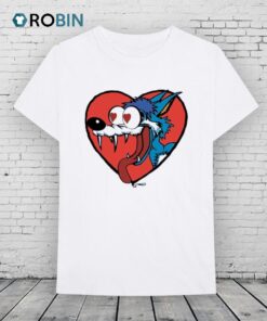 The Jesus Lizard Wolf Heart Shirt