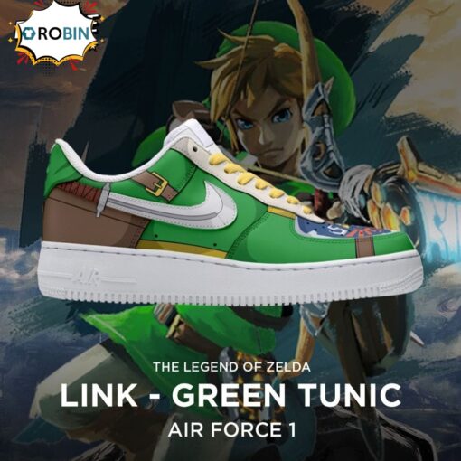 The Legend Of Zelda Link Green Tunic Air Force 1