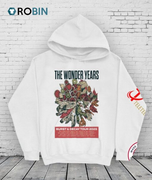The Wonder Years & Burst & Decay Tour May 2025 Shirt