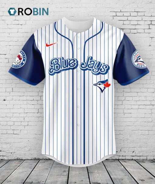 Toronto Blue Jays x Hello Kitty Special Edition Game Night Baseball Jersey Shirt Style